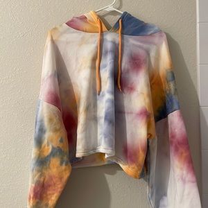 💛TIE DYE CROPPED HOODIE💛